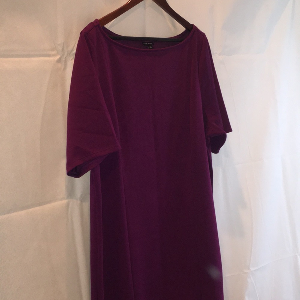 Torrid Short Sleeve Purple MIDI Dress | Size 3X